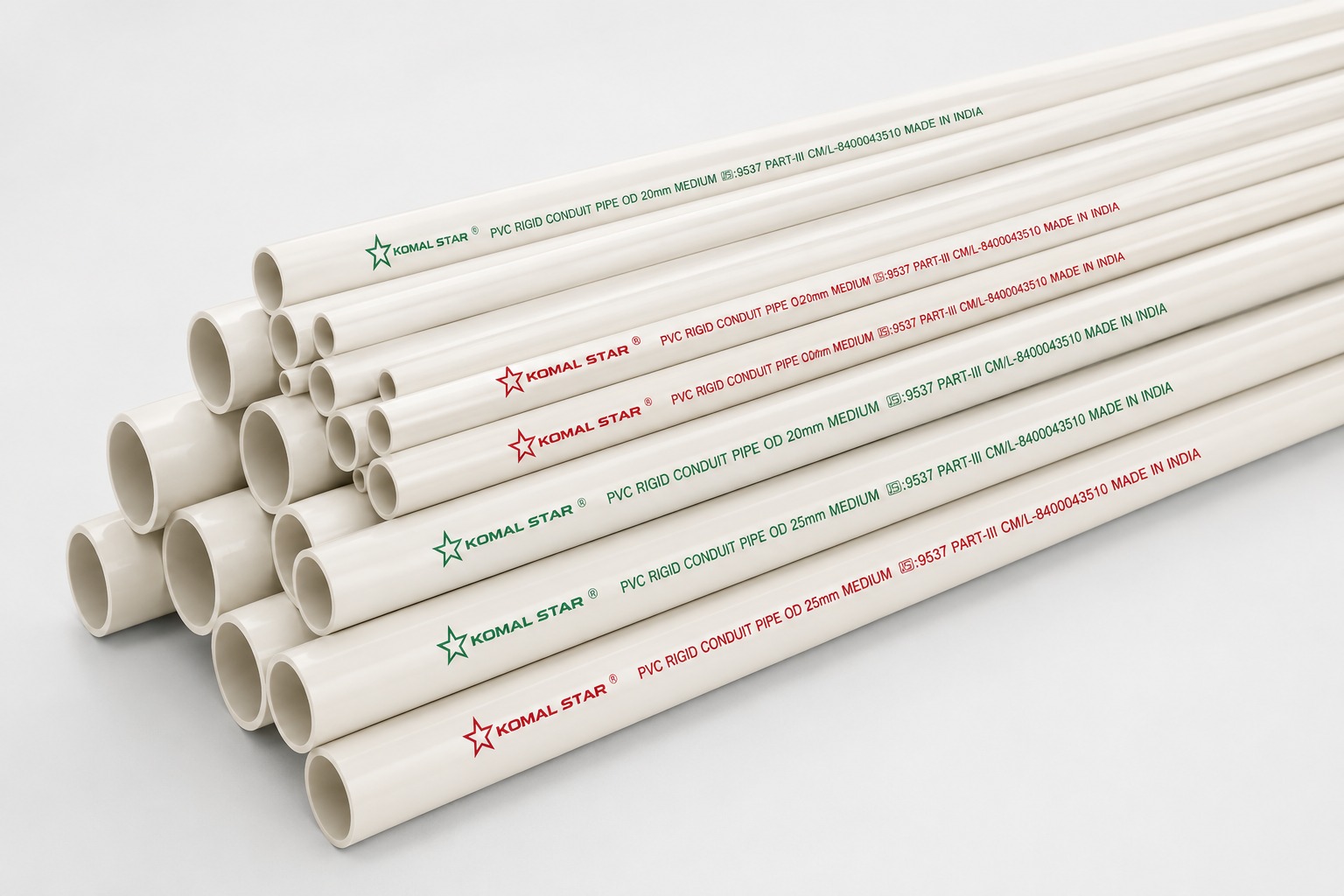 PVC conduit pipes